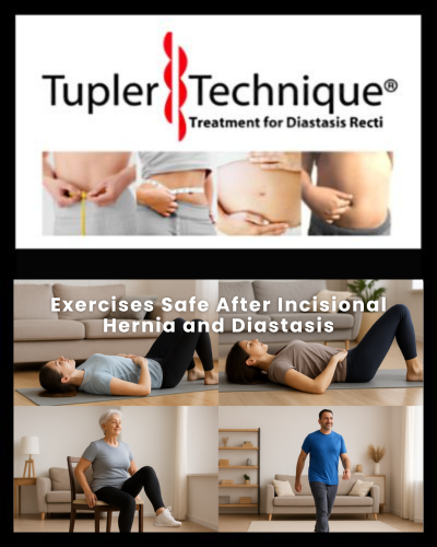 Exercises Safe After Incisional Hernia and Diastasis