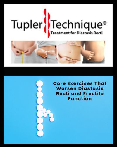 Core Exercises that Worsen Diastasis Recti and Erectile function