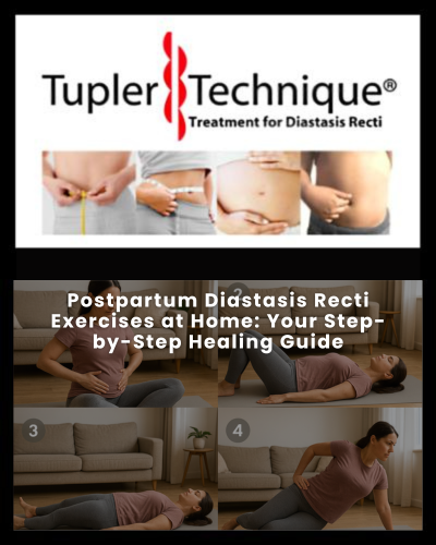 Postpartum Diastasis Recti Exercises at Home: Your Step-by-Step Healing Guide