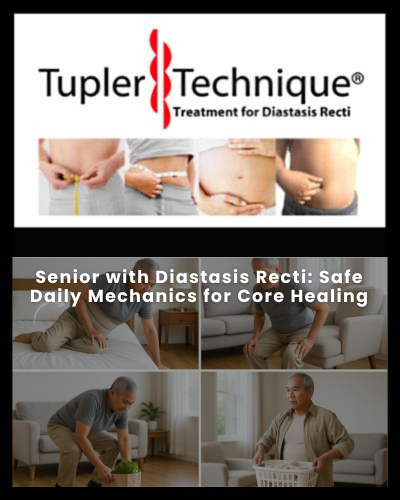 Senior with Diastasis Recti: Safe Daily Mechanics for Core Healing