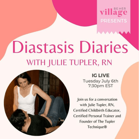 BEHERVILLAGE: Discussing diastasis recti with Julie Tupler, RN - diastasisrehab