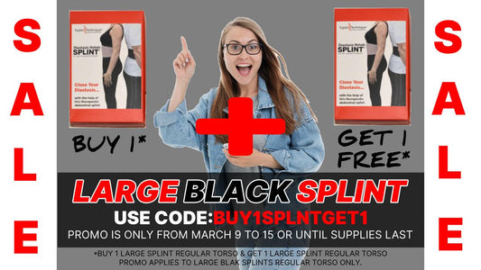 BUY ONE LARGE BLACK SPLINT REGULAR TORSO AND GET ANOTHER ONE FREE!! - diastasisrehab