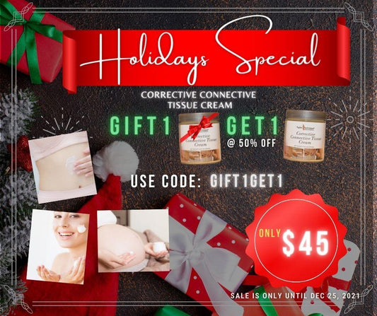 Connective Corrective Tissue Cream Gift-1-Get1 Holiday Sale - diastasisrehab