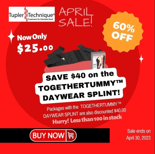 Exclusive April 2023 Sale: Get Your TOGETHERTUMMY™ DAYWEAR SPLINT at a Huge Discount - diastasisrehab