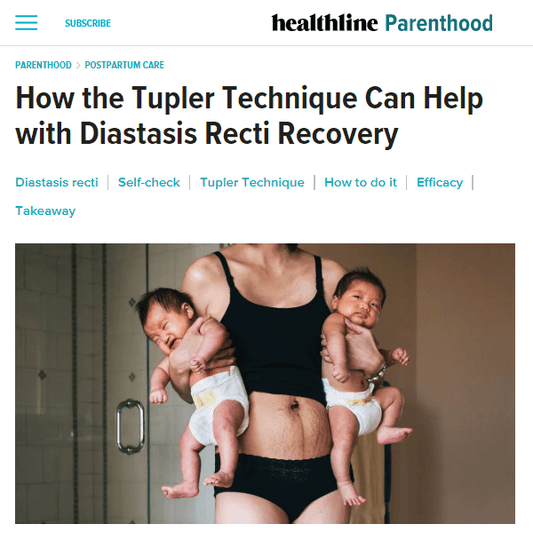 HEALTHLINE: "How the Tupler Technique Can Help with Diastasis Recti Recovery" - diastasisrehab